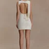 Henley Slinky Drape Mini Dress – Ivory Henley Slinky Drape Mini Dress – Ivory