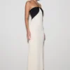 Hien Sequin Halter Maxi Dress – Black/Ivory