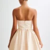 Hollie Structured Corset Mini Dress – Gold Hollie Structured Corset Mini Dress – Gold