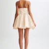 Hollie Structured Corset Mini Dress – Gold Hollie Structured Corset Mini Dress – Gold