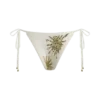 Huntleigh Crochet Bikini Bottom – White & Gold Sunshine Print