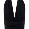 Huyen Cowl Front Modal Top – Black Huyen Cowl Front Modal Top – Black