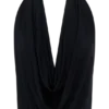 Huyen Cowl Front Modal Top – Black Huyen Cowl Front Modal Top – Black