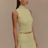 Indy Pointelle Knit Top – Lemon Indy Pointelle Knit Top – Lemon