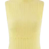 Indy Pointelle Knit Top – Lemon Indy Pointelle Knit Top – Lemon