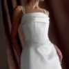 Isabel Satin Corset Mini Dress – White Isabel Satin Corset Mini Dress – White