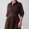 Isolde Long Sleeve Cotton Maxi Dress – Dark Chocolate Isolde Long Sleeve Cotton Maxi Dress – Dark Chocolate