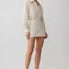 Ivy Oversize Shirt Mini Dress – Stripe