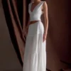 Jacinda Cotton Maxi Skirt – White Jacinda Cotton Maxi Skirt – White