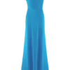 Jacinta One Shoulder Maxi Dress – Cyan Blue