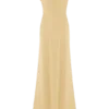 Jacinta One Shoulder Maxi Dress – Pastel Lemon