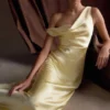 Jacinta One Shoulder Maxi Dress – Pastel Lemon