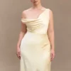 Jacinta One Shoulder Maxi Dress – Pastel Lemon