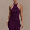 Jacky Tulip Mini Dress – Plum Jacky Tulip Mini Dress – Plum