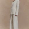 Jameson Cinched Linen Blazer – Oat Marle Jameson Cinched Linen Blazer – Oat Marle