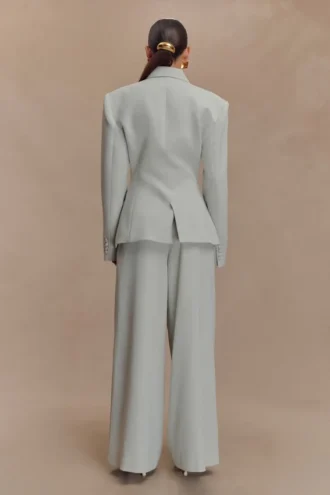 Jameson Cinched Suiting Blazer – Light Sage Jameson Cinched Suiting Blazer – Light Sage