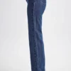 Janine High Waisted Straight Leg Jeans – Dark Blue