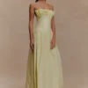 Janis Cotton Frill Maxi Dress – Lemon Janis Cotton Frill Maxi Dress – Lemon