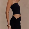 Jasiel Strapless Knit Maxi Dress – Black Jasiel Strapless Knit Maxi Dress – Black