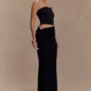 Jasiel Strapless Knit Maxi Dress – Black Jasiel Strapless Knit Maxi Dress – Black