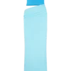 Jasiel Strapless Knit Maxi Dress – Cyan Blue Jasiel Strapless Knit Maxi Dress – Cyan Blue