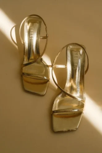 Jaska Metallic High Heel – Gold