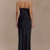 Jasmine Strapless Satin Maxi Dress – Black Jasmine Strapless Satin Maxi Dress – Black