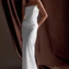 Jasmine Strapless Satin Maxi Dress – White Jasmine Strapless Satin Maxi Dress – White