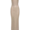 Jasmyn Hot Fix Maxi Dress With Mesh Back – Nude Jasmyn Hot Fix Maxi Dress With Mesh Back – Nude