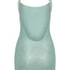 Jasmyn Hot Fix Mini Dress With Mesh Back – Mint