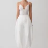 Jasper Sheer Plunge Lace Bodysuit – Ivory