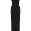 Jaylen Bandage Knit Maxi Dress – Black