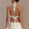 Jaylene Floral Crochet Mini Dress – White Jaylene Floral Crochet Mini Dress – White