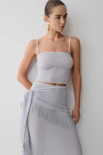 Jaytee Knit Top – Sky Blue