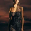 Jeannette Panelled Lace Mini Dress – Black Jeannette Panelled Lace Mini Dress – Black