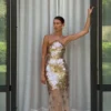 Jenny Hand Embellished Maxi Dress – Gold Jenny Hand Embellished Maxi Dress – Gold