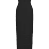 Jianna Strapless Mesh Maxi Dress – Black