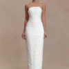 Jianna Strapless Mesh Maxi Dress – Ivory Jianna Strapless Mesh Maxi Dress – Ivory