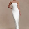 Jianna Strapless Mesh Maxi Dress – Ivory Jianna Strapless Mesh Maxi Dress – Ivory