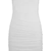 Jianna Strapless Mesh Mini Dress – White Jianna Strapless Mesh Mini Dress – White