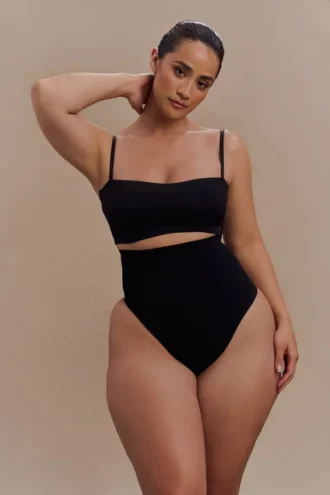 Saria High Waist Shapewear Briefs – Black