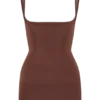 Jocelyn Backless Shapewear Mini Dress – Espresso