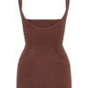 Jocelyn Backless Shapewear Mini Dress – Espresso
