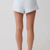 Josephine Cotton Shorts With Waistbands – Ice Blue Josephine Cotton Shorts With Waistbands – Ice Blue