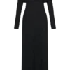 Josie Off Shoulder Mesh Maxi Dress – Black Josie Off Shoulder Mesh Maxi Dress – Black
