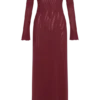 Josie Off Shoulder Mesh Maxi Dress – Wine Josie Off Shoulder Mesh Maxi Dress – Wine