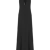 Juliet Slinky Maxi Dress With Scarf – Black Juliet Slinky Maxi Dress With Scarf – Black