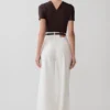 Shae Wide Leg Denim Jeans – White