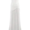 Juno Strapless Pleated Maxi Gown – White Juno Strapless Pleated Maxi Gown – White