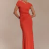 Kaida Slinky Maxi Dress With Hardware – Burnt Orange Kaida Slinky Maxi Dress With Hardware – Burnt Orange